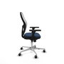 PIQUERAS Y CRESPO Silla de oficina Jorquera con mecanismo Sincro Azul marino y Blanco