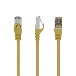 Gembird Cable de Red RJ45 Cat6 F/UTP (FTP) PP6-1M/Y - 1 Metro Blindado, Amarillo, Plug and Play, AWG26