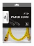 Gembird Cable de Red RJ45 Cat6 F/UTP (FTP) PP6-1M/Y - 1 Metro Blindado, Amarillo, Plug and Play, AWG26