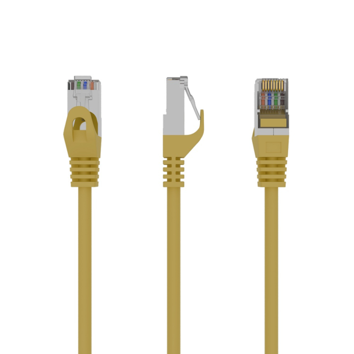 Gembird Cable de Red RJ45 Cat6 F/UTP (FTP) PP6-1M/Y - 1 Metro Blindado, Amarillo, Plug and Play, AWG26 Gembird Cable de Red RJ45 Cat6 F/UTP (FTP) PP6-1M/Y - 1 Metro Blindado, Amarillo, Plug and Play, AWG26