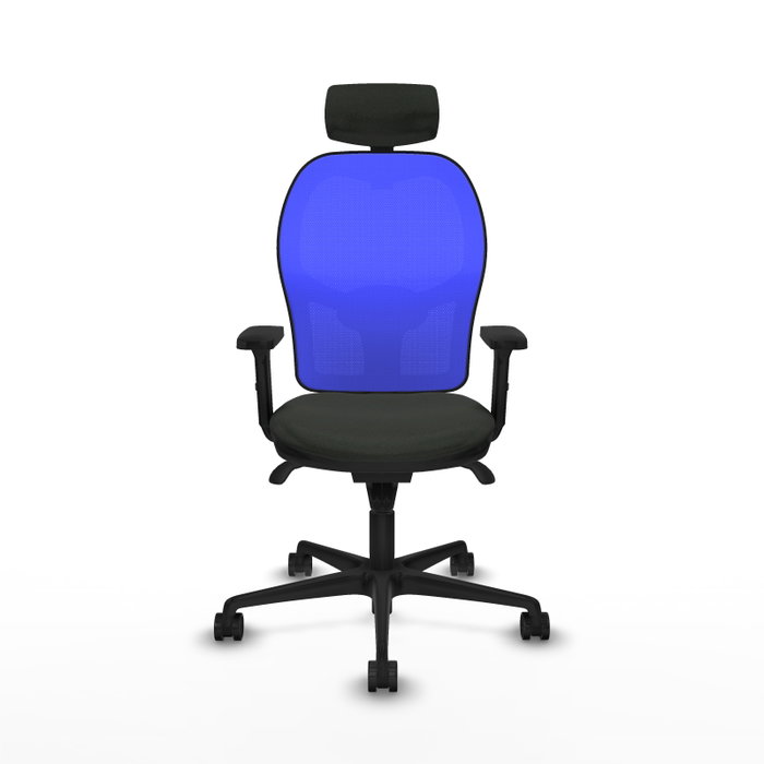 PIQUERAS Y CRESPO Silla de oficina Jorquera con mecanismo Sincro, Tela Negra y Malla Azul PIQUERAS Y CRESPO Silla de oficina Jorquera con mecanismo Sincro, Tela Negra y Malla Azul