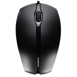 Cherry Gentix Ratón de Oficina Ambidextro Negro