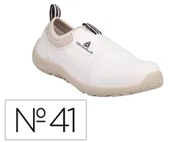Deltaplus Zapatos de Seguridad Microfibra/PU S2 SRC Mono-densidad Blanco Talla 41