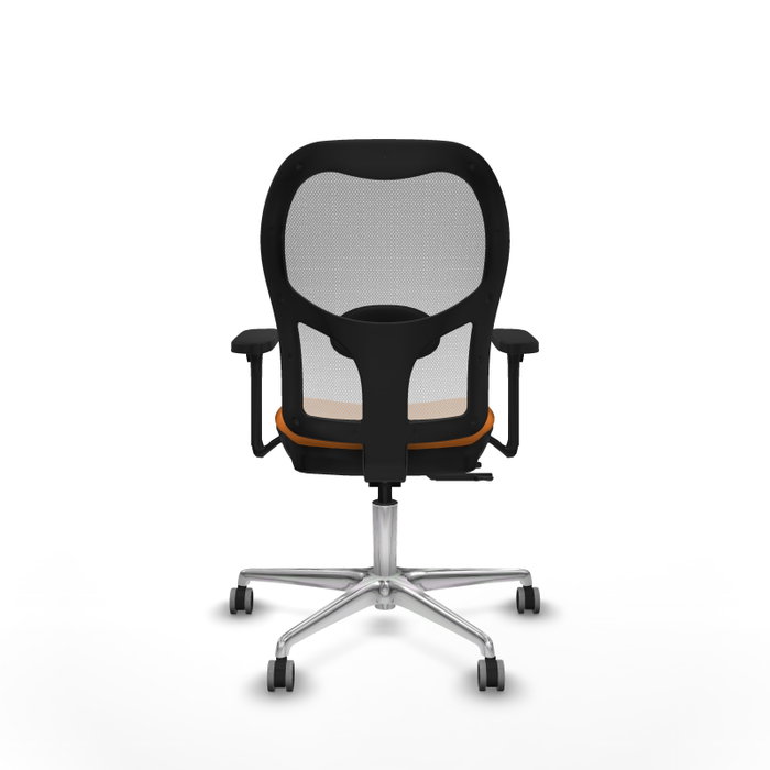 PIQUERAS Y CRESPO Silla de oficina Jorquera Naranja y Blanco con mecanismo Sincro/Traslack PIQUERAS Y CRESPO Silla de oficina Jorquera Naranja y Blanco con mecanismo Sincro/Traslack