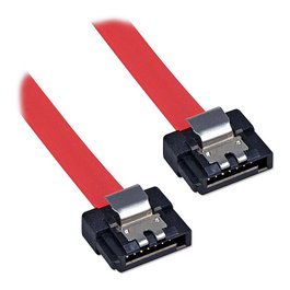Lindy Cable SATA Low Profile con Cierre de 0,2 m Rojo
