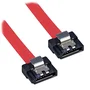 Lindy Cable SATA de perfil bajo con bloqueo 0,2 m Rojo
