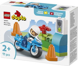 Lego Juego de construcción Moto de Policía Azul Duplo, Edad mínima recomendada: 18 meses