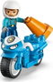 Lego Juego de Construcción Moto De Policía Azul Duplo