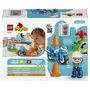 Lego Juego de Construcción Moto De Policía Azul Duplo