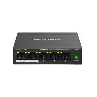 Mercusys MS105GP Switch Gigabit de 5 puertos con 4 puertos PoE+