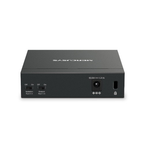Mercusys MS105GP Switch Gigabit Ethernet (10/100/1000) con PoE Negro