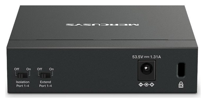 Mercusys MS105GP Switch Gigabit de 5 puertos con 4 puertos PoE+