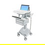 Ergotron StyleView Carro Portátil Multimedia con 4 Cajones, Cargador 40 Ah y Elevación 51 cm - Para Pantallas hasta 43.9 cm (17.3") y 9.5 kg de Peso