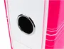 Liderpapel Archivador de Palanca A4 Filing System 80mm Rosa con Caja y Compresor Metálico Forrado