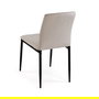 Versa Silla Zegers Beige Metal y Terciopelo 58x83x44 cm (4 Unidades)