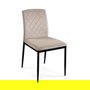 Versa Silla Zegers Beige Metal y Terciopelo 58x83x44 cm (4 Unidades)