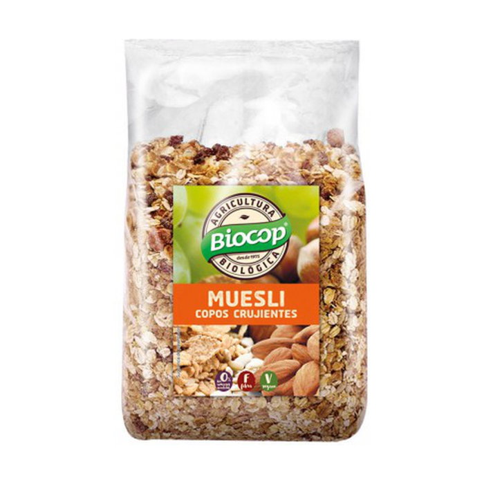 Biocop Muesli Copos Crujientes Bio 1kg - Cereales Integrales con Pasas, Semillas y Frutos Secos Biocop Muesli Copos Crujientes Bio 1kg - Cereales Integrales con Pasas, Semillas y Frutos Secos