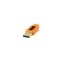Tether TetherPro USB 3.0 Micro-B Ángulo Recto 4,6m Naranja