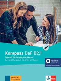 KLETT, Kompass daf b2.1, libro del alumno y de ejercicios edición híbrida allango