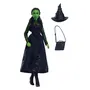 Mattel Muñeca Wicked Elphaba HXT62 con Accesorios y Ropa Removible