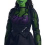 Mattel Muñeca Wicked Elphaba HXT62 con Accesorios y Ropa Removible