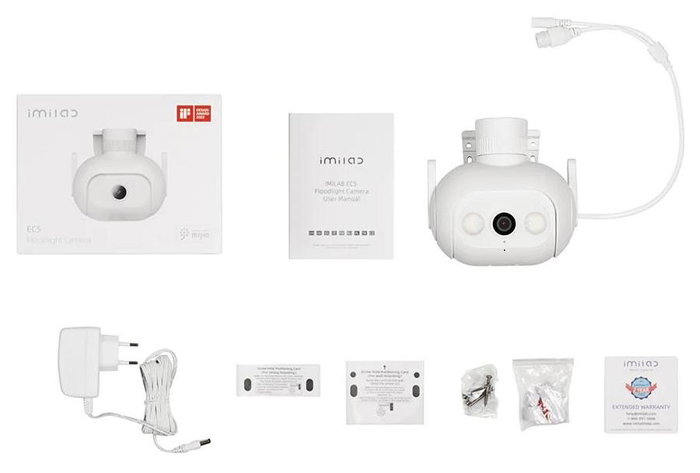 Imilab EC5 Cámara de Vigilancia Exterior WiFi 3MP Visión Nocturna IP67 Blanco