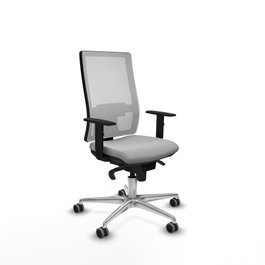PIQUERAS Y CRESPO Silla de oficina Horna Gris claro y Blanco