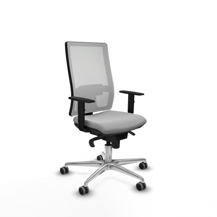 PIQUERAS Y CRESPO Silla de oficina Horna Gris claro y Blanco PIQUERAS Y CRESPO Silla de oficina Horna Gris claro y Blanco