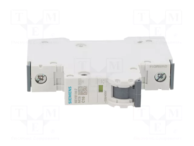 SIEMENS 5SY6116-7 Interruptor Magnetotérmico 16A 1P 6kA