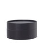 Le Lu Caja Negro Cuero de Cartón 13.2 cm diámetro x 7.2 cm alto 45 cl Un Solo Uso (Set de 10)