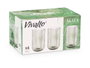 VIVALTO Vaso Alto Verde Musgo Rayas 430 ml Vidrio 7.9x12.8x7.9 cm (Set de 24)