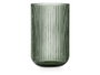VIVALTO Vaso Alto Verde Musgo Rayas 430 ml Vidrio 7.9x12.8x7.9 cm (Set de 24)