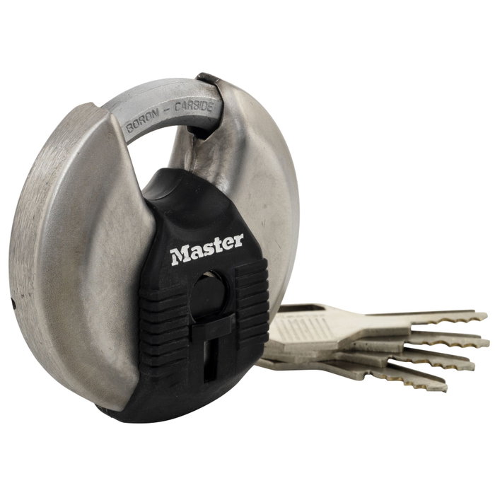 Master Lock Excell Candado Redondo de Acero Inoxidable 70 mm