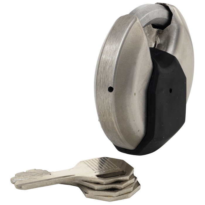 Master Lock Excell Candado Redondo de Acero Inoxidable 70 mm