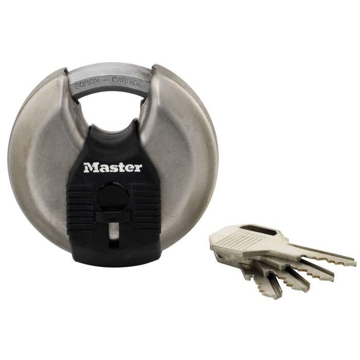 Master Lock Excell Candado Redondo de Acero Inoxidable 70 mm