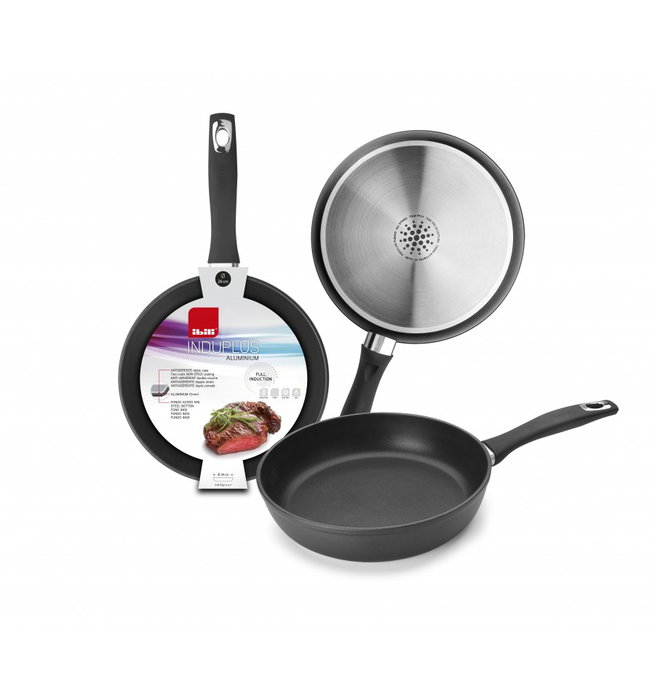 IBILI Sartén de Aluminio Fundido Induplus de 18 cm con Base de 5 mm para Inducción IBILI Sartén de Aluminio Fundido Induplus de 18 cm con Base de 5 mm para Inducción