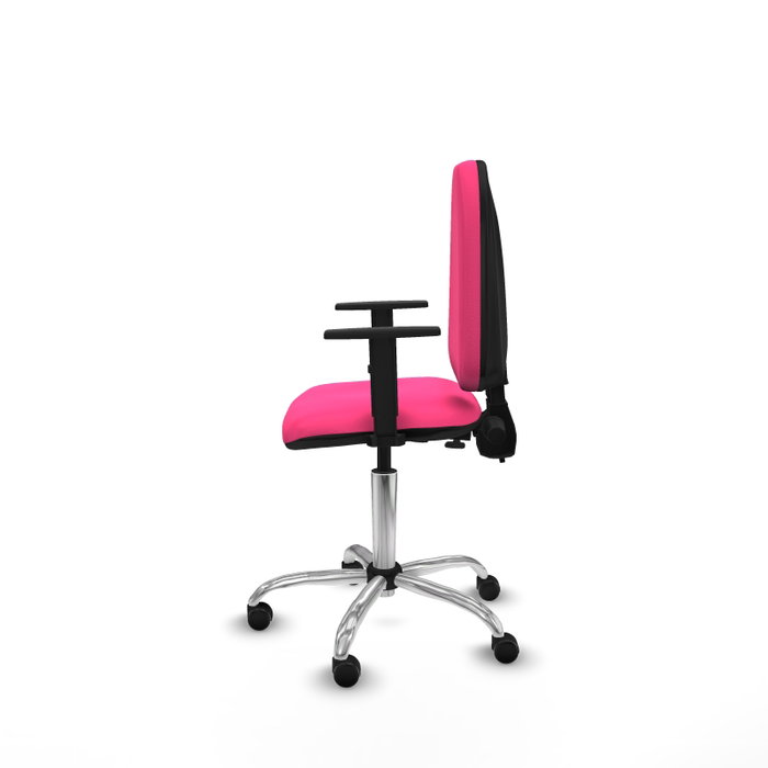 PIQUERAS Y CRESPO Silla de oficina Aýna Rosa con mecanismo de doble maneta PIQUERAS Y CRESPO Silla de oficina Aýna Rosa con mecanismo de doble maneta