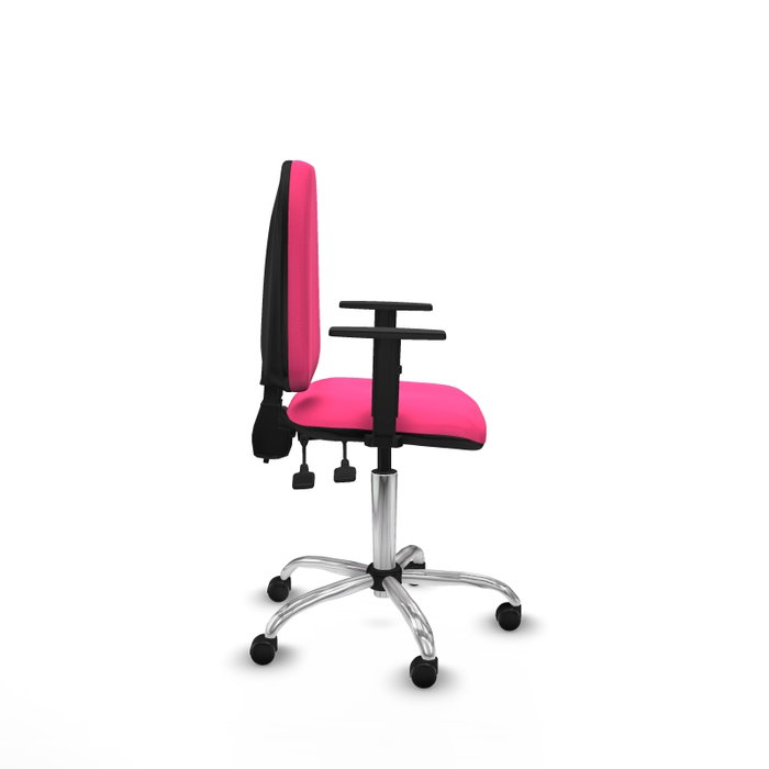PIQUERAS Y CRESPO Silla de oficina Aýna Rosa con mecanismo de doble maneta PIQUERAS Y CRESPO Silla de oficina Aýna Rosa con mecanismo de doble maneta