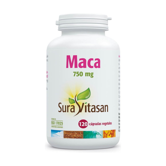 Sura Vitasan Maca 750mg 120 Cápsulas Complemento Alimenticio Energía Natural Sura Vitasan Maca 750mg 120 Cápsulas Complemento Alimenticio Energía Natural