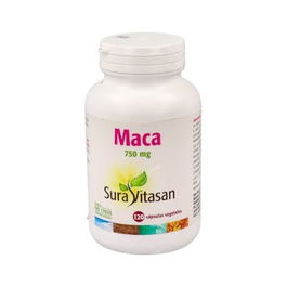 SURA VITASAN Maca 750Mg 120 Cápsulas | Raíz de Maca Lepidium Meyenii 3000mg por 4 cápsulas