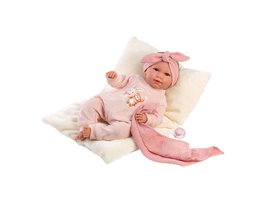Llorens Muñeca Mimi Llorona Cozy Friends 42 cm Cuerpo de Tela y Mecanismo de Sonido