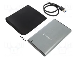 GEMBIRD Carcasa de disco 2,5 pulg. Aluminio USB 3.1 Gen 1 Gris