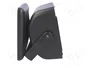 PER.PIC. Carcasa de altavoz de plástico, negro, 87mm