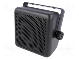 PER.PIC. Carcasa de altavoz de plástico, negro, 87mm