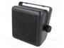 PER.PIC. Carcasa de altavoz de plástico, negro, 87mm