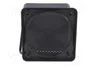 PER.PIC. Carcasa de altavoz de plástico, negro, 87mm
