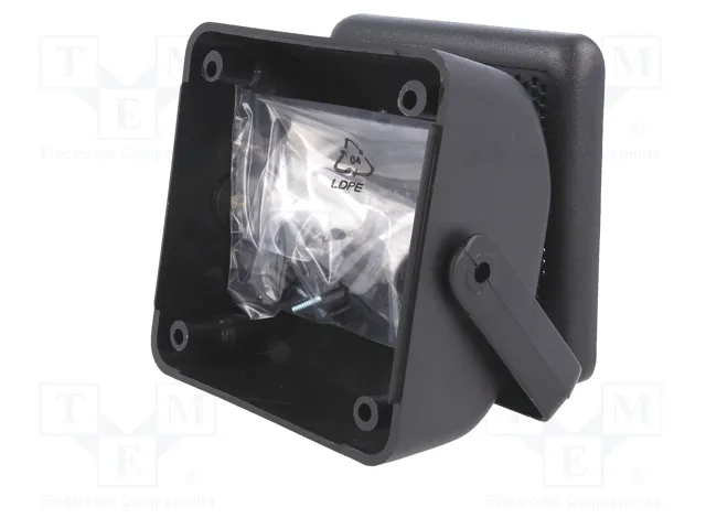 PER.PIC. Carcasa de altavoz de plástico, negro, 87mm PER.PIC. Carcasa de altavoz de plástico, negro, 87mm