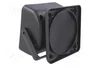 PER.PIC. Carcasa de altavoz de plástico, negro, 87mm