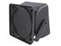 PER.PIC. Carcasa de altavoz de plástico, negro, 87mm