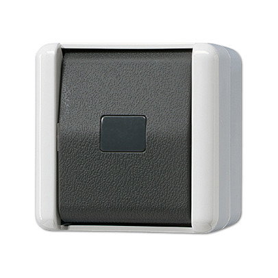 Jung Interruptor Pulsador 831 W 1P - Negro y Blanco, 250 V, 10 A - AP/WD-Taster 1 Schließer Jung Interruptor Pulsador 831 W 1P - Negro y Blanco, 250 V, 10 A - AP/WD-Taster 1 Schließer
